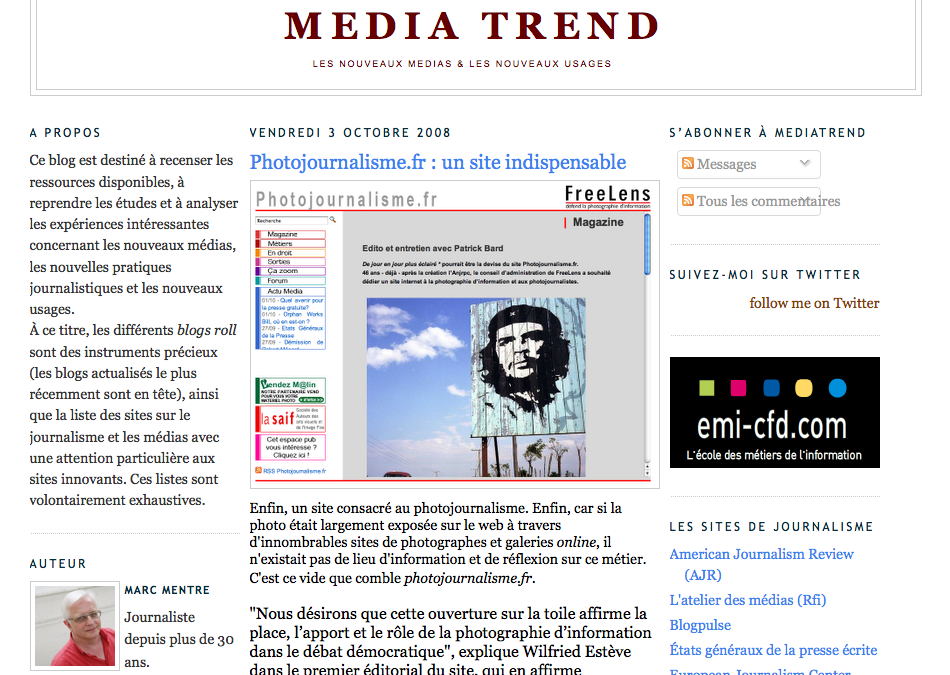 Le nouveau journalisme a son blog