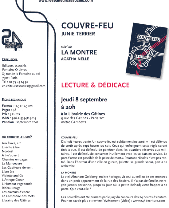 Lecture & dédicace des nouvelles gagnantes