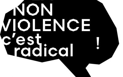 La non violence c’est radical ! Travail école de la formation au graphisme plurimédia de l’émi