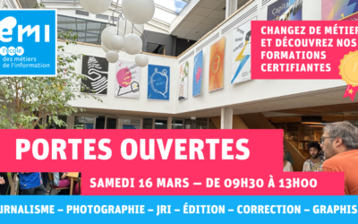 Portes Ouvertes à l’École des Métiers de l’Information le 16 mars !